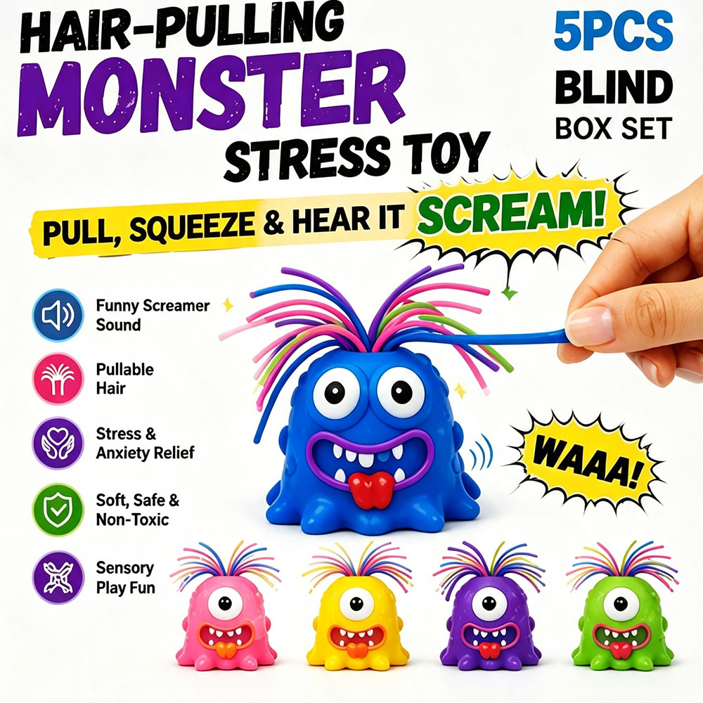 Viral Screaming Monster Hair P - Desk Setup Gadgets 评论和价格