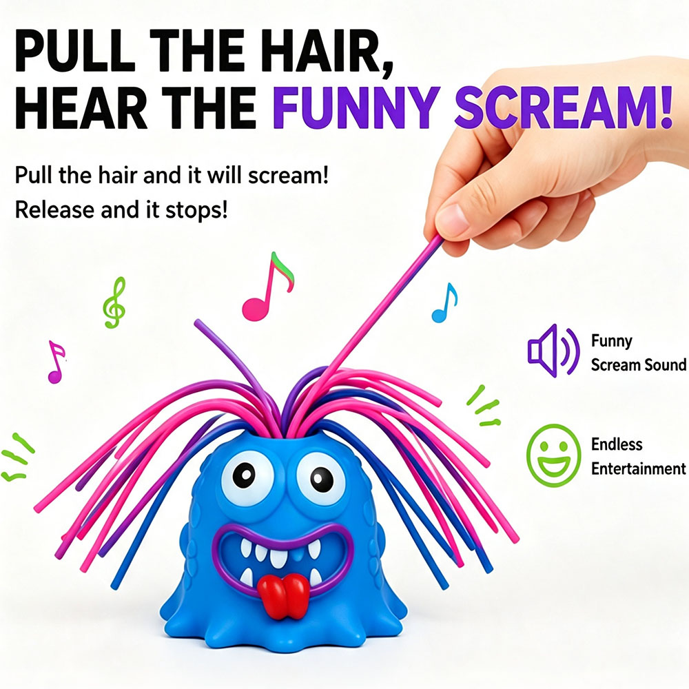 Viral Screaming Monster Hair P - Desk Setup Gadgets 评论和价格