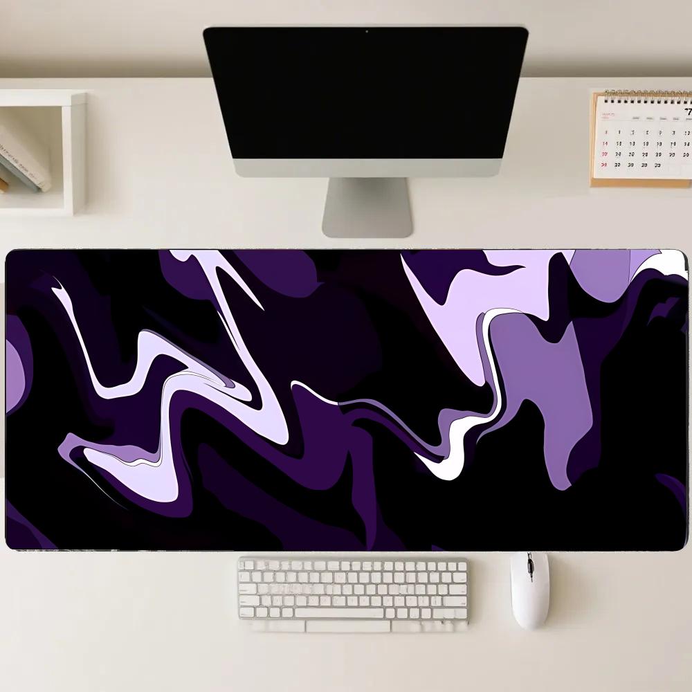 Playmat Purple Black Fluid Mou - Desk Setup Gadgets 评论和价格