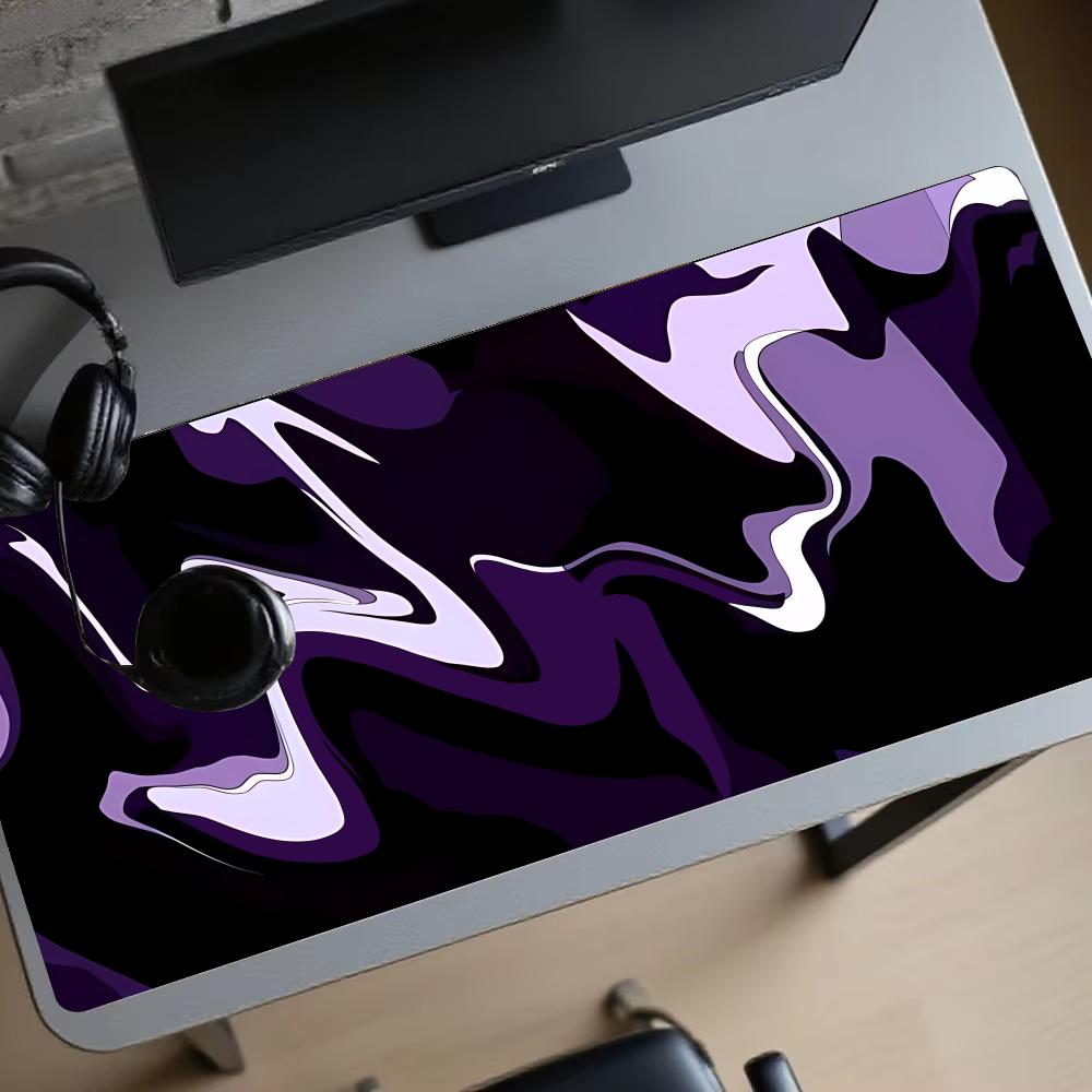 Playmat Purple Black Fluid Mou - Desk Setup Gadgets 评论和价格