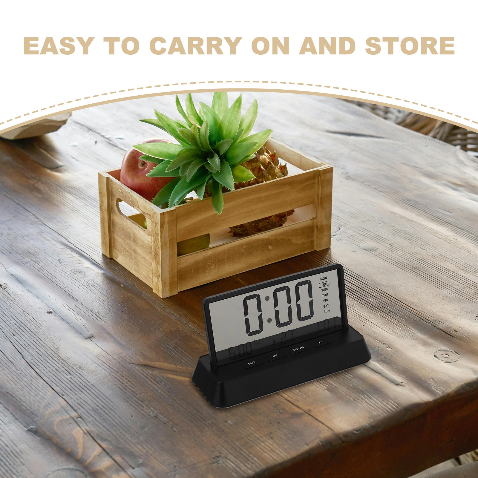 Digital Alarm Clock Small Comp - Desk Setup For Office 评论和价格