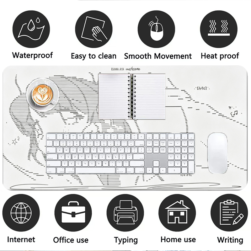 1Pcs Leather Mouse Pad Anime A - Desk Setup Ergonomic 评论和价格