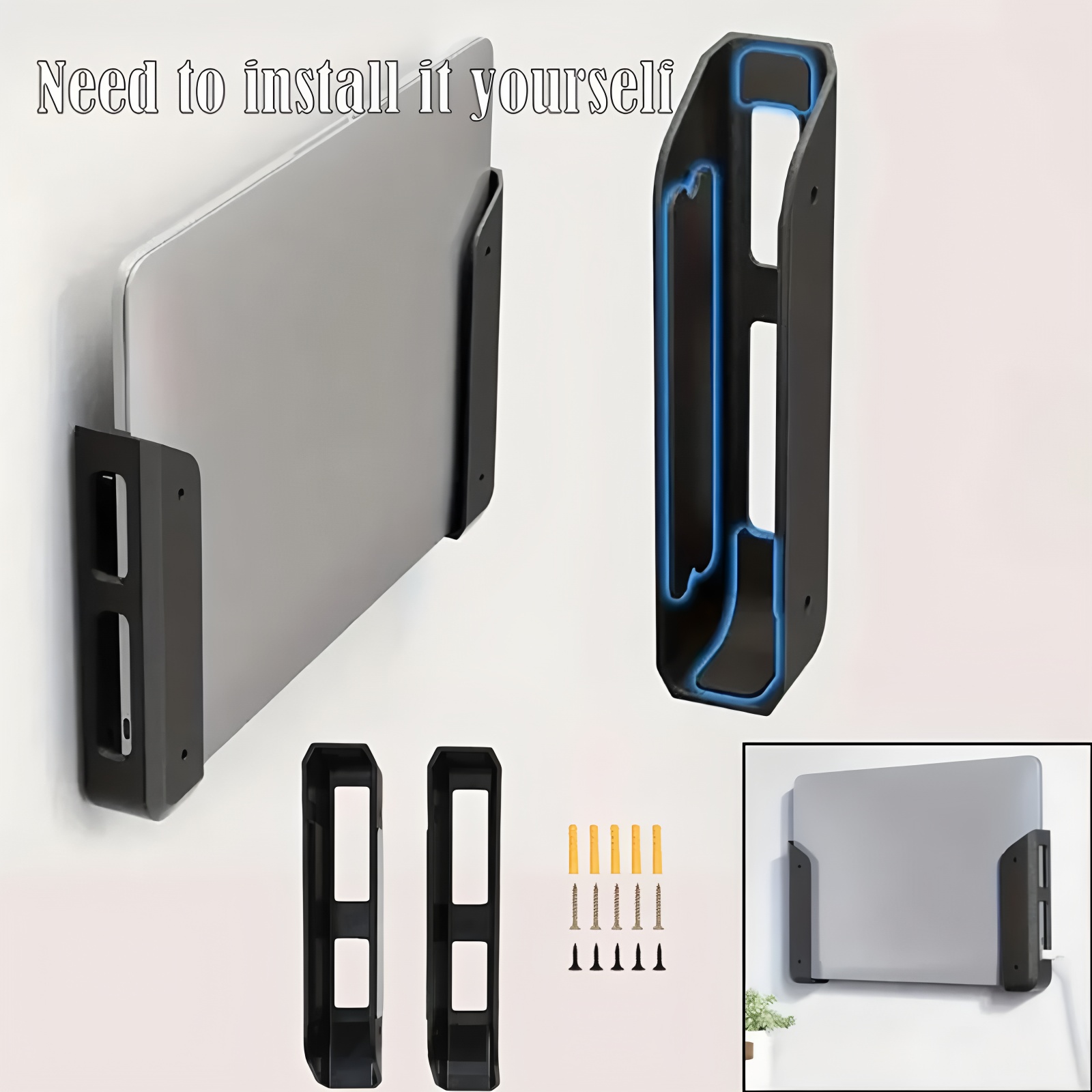 Universal Laptop Wall Mount Un - Desk Setup Macbook 评论和价格